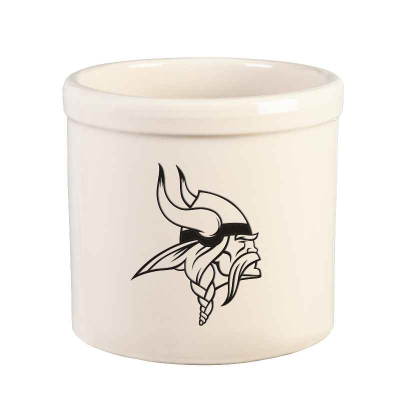 NFL Team Logo Stoneware Crock - Minnesota Vikings